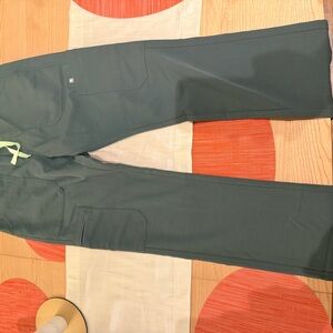 Figs Technical Collection Dark Green Scrub Pants